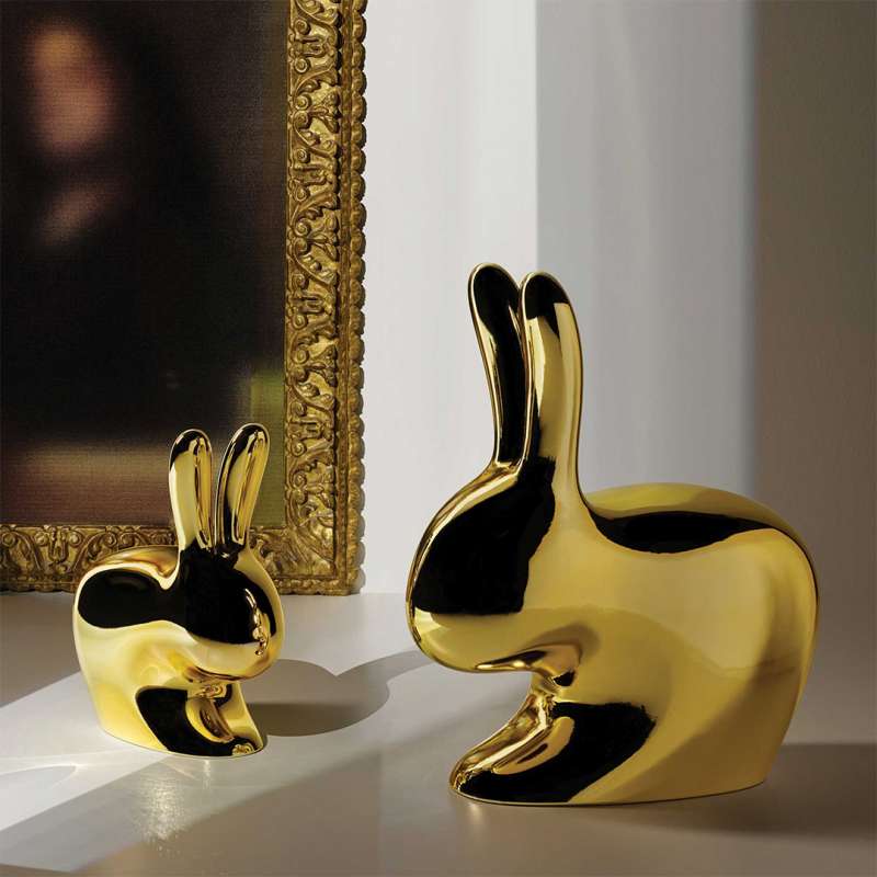 Rabbit Chair Baby Metal Finish by Qeeboo - Image 8