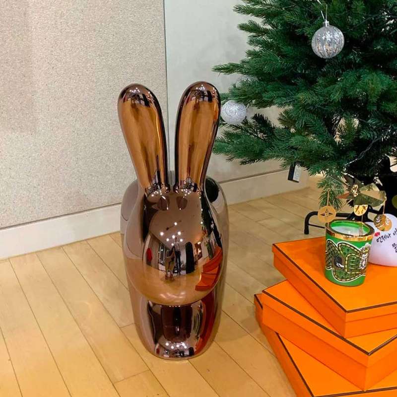 Rabbit Chair Baby Metal Finish by Qeeboo - Image 9
