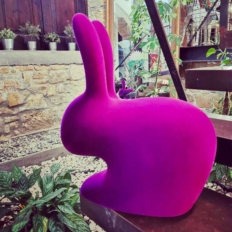 Rabbit Chair Velvet Finish by Qeeboo - Image 21