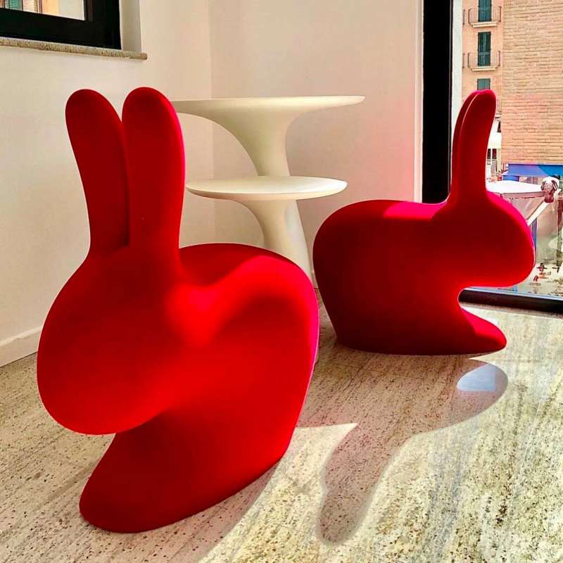 Rabbit Chair Velvet Finish by Qeeboo - Image 25