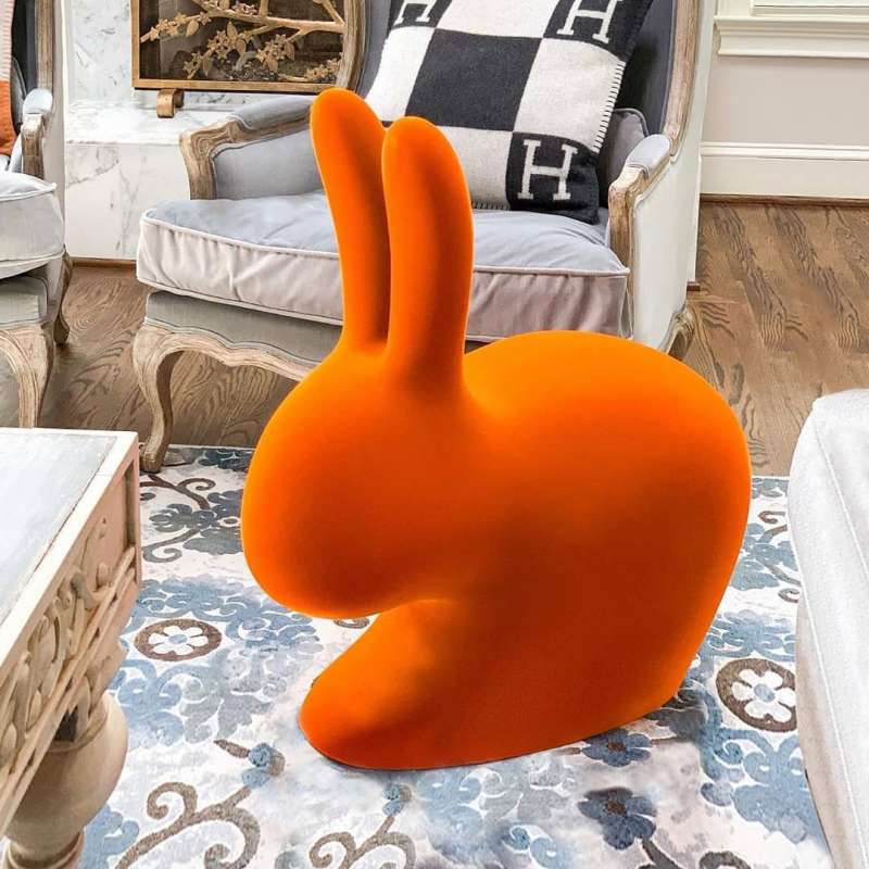 Rabbit Chair Velvet Finish by Qeeboo - Image 27