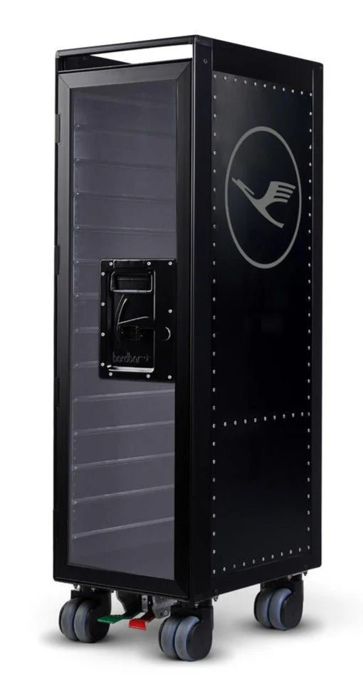 Rivet Rocker Lufthansa Classic Black Edition Airplane Trolley by Bordbar - Image 2