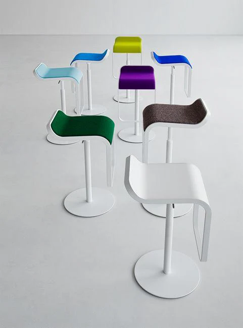 LEM Adjustable Height Powder Coated Gas Lift Stool by Lapalma - Image 18