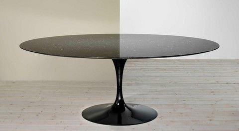 Eero Saarinen Tulip Table - Oval Dining 48 x 92 Inch - Image 4