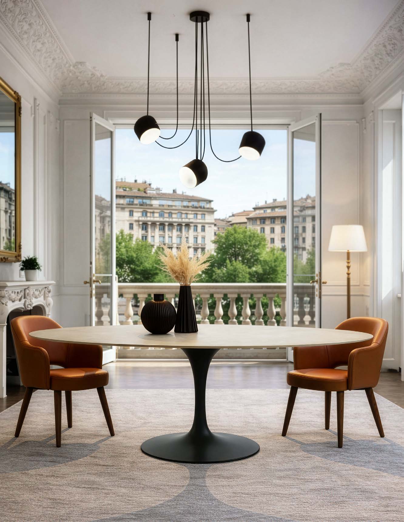 Eero Saarinen Tulip Table - Oval Dining 35 x 71 Inch - Image 4