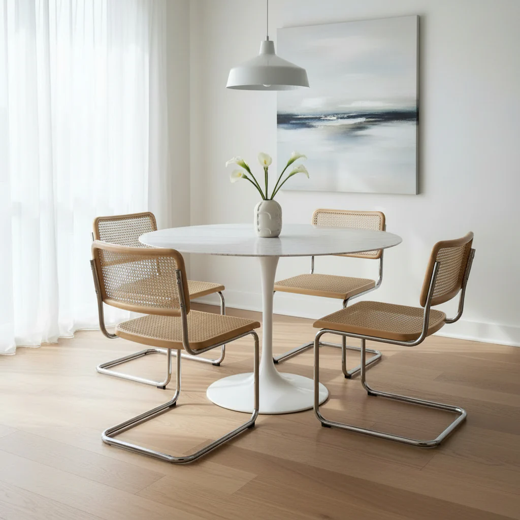 Eero Saarinen Tulip Table - Round Dining 36 Inch - Image 3