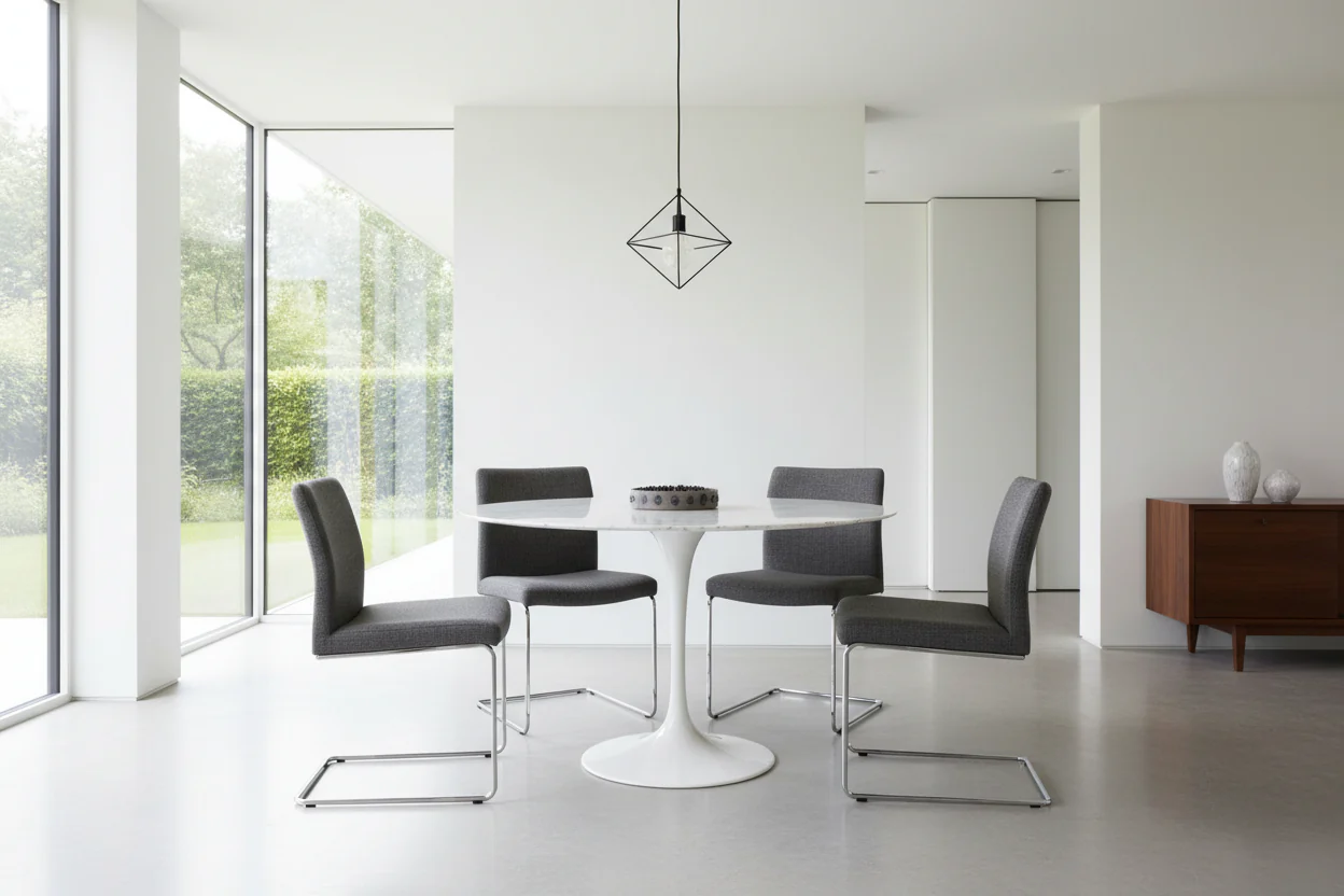 Eero Saarinen Tulip Table - Round Dining 48 Inch - Image 4