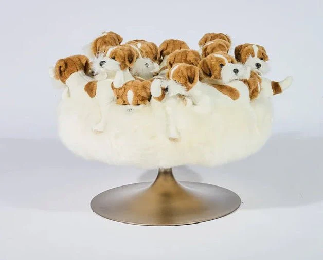 Saint Bernard Pouf by AP Collection