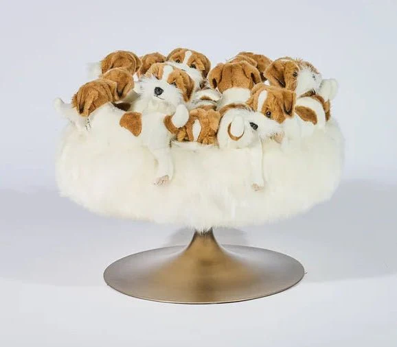 Saint Bernard Pouf by AP Collection - Image 2