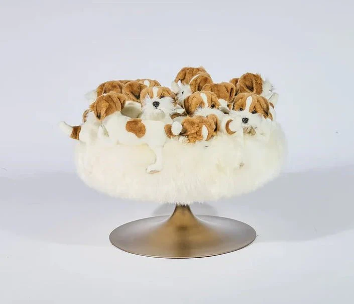 Saint Bernard Pouf by AP Collection - Image 4
