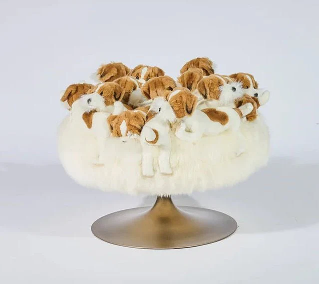 Saint Bernard Pouf by AP Collection - Image 5