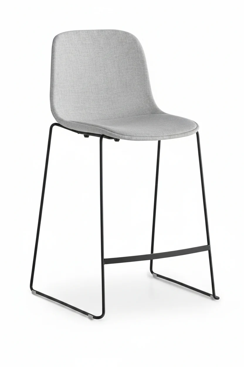 Seela S320 Upholstered Counter Stacking Stool by Lapalma