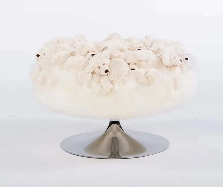 Sleeping Bear Pouf by AP Collection - Image 2