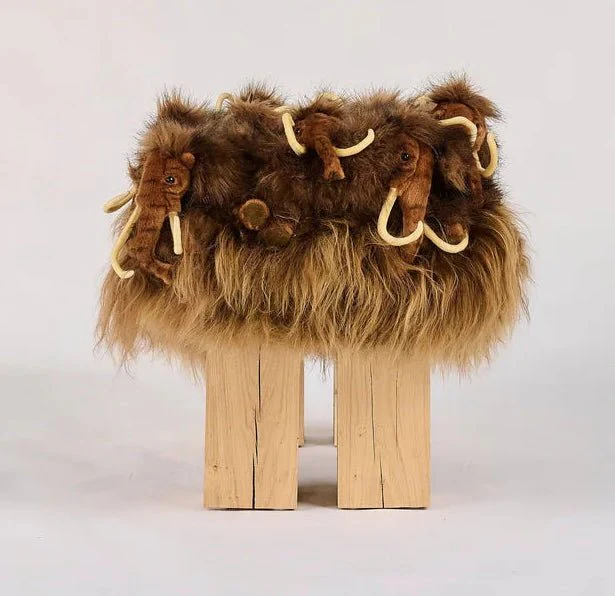 Small Mammoth Wood Bench by AP Collection - Image 6