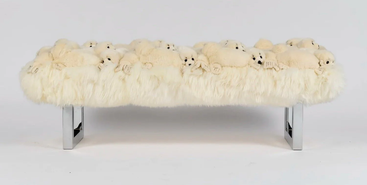Snow Seal Bench by AP Collection - Image 2