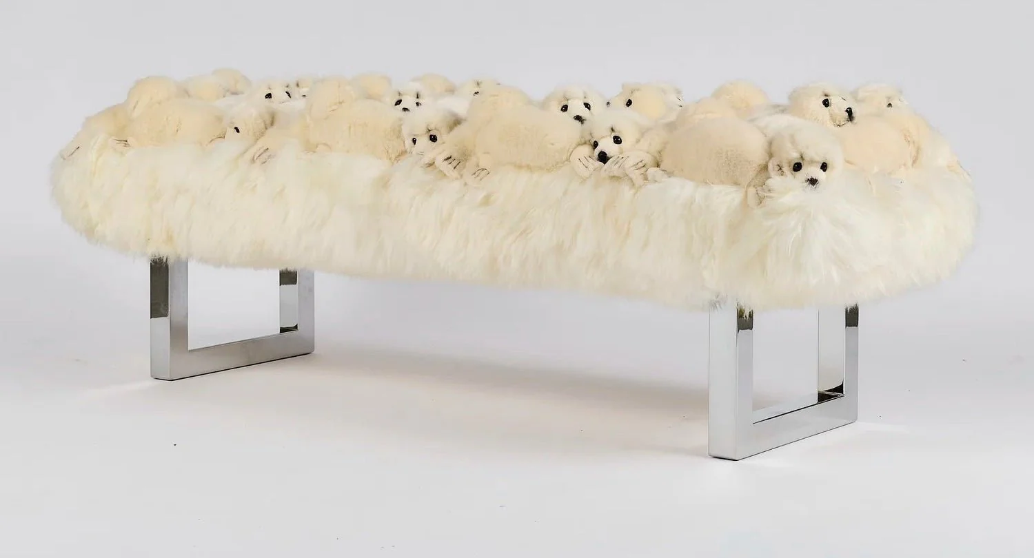 Snow Seal Bench by AP Collection - Image 3