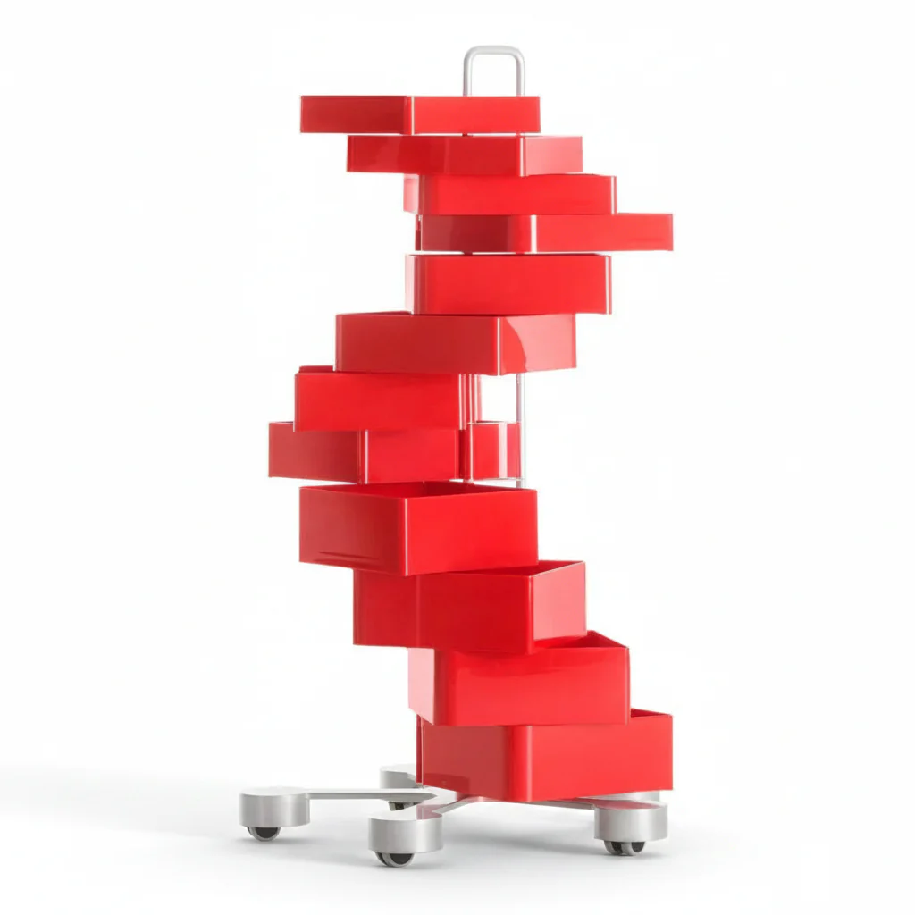 Spinny Mobile Storage Unit by Joe Colombo
