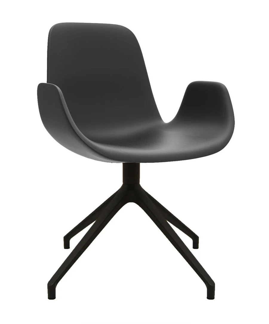 Step Armchair 904.82 Soft Touch Aluminum Base by Tonon - Image 3