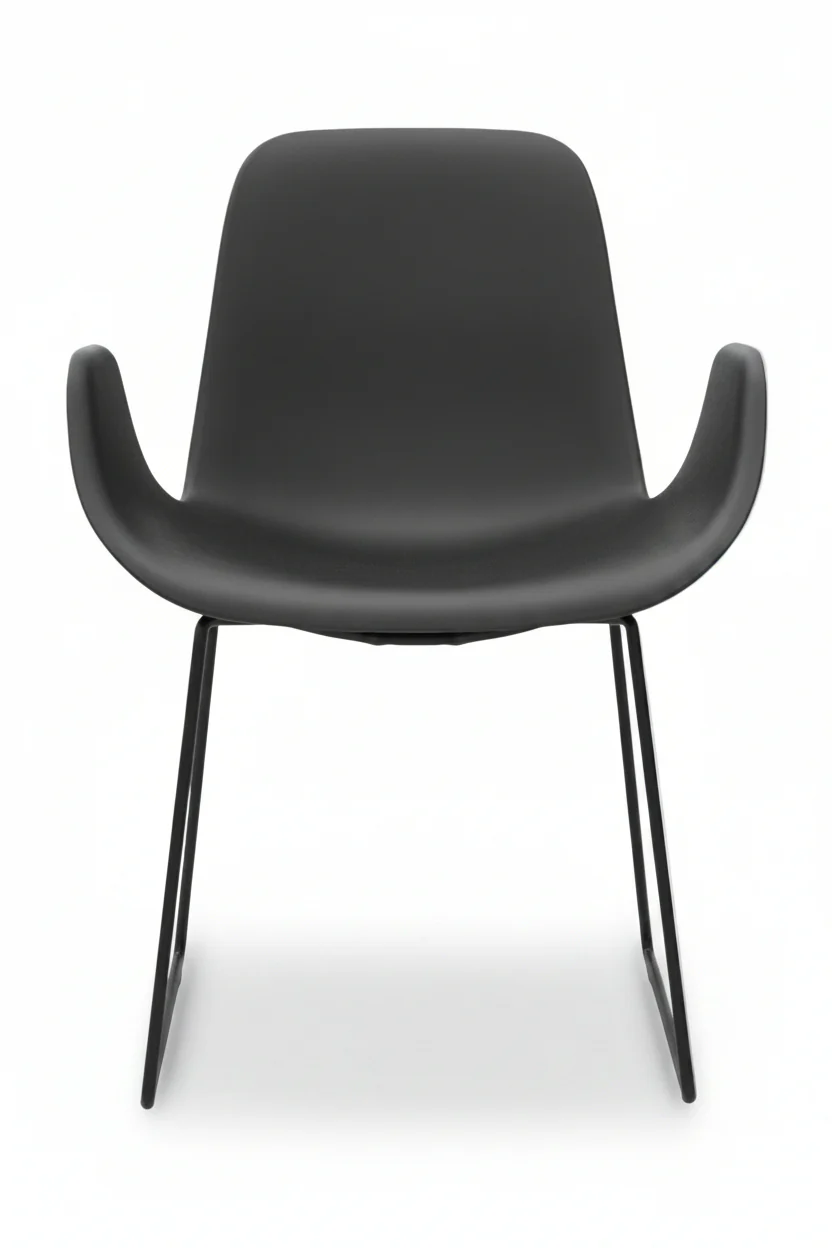 Step Armchair 904.92 Soft Touch Sled Base by Tonon