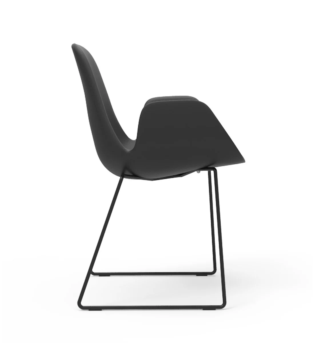 Step Armchair 904.92 Soft Touch Sled Base by Tonon - Image 2