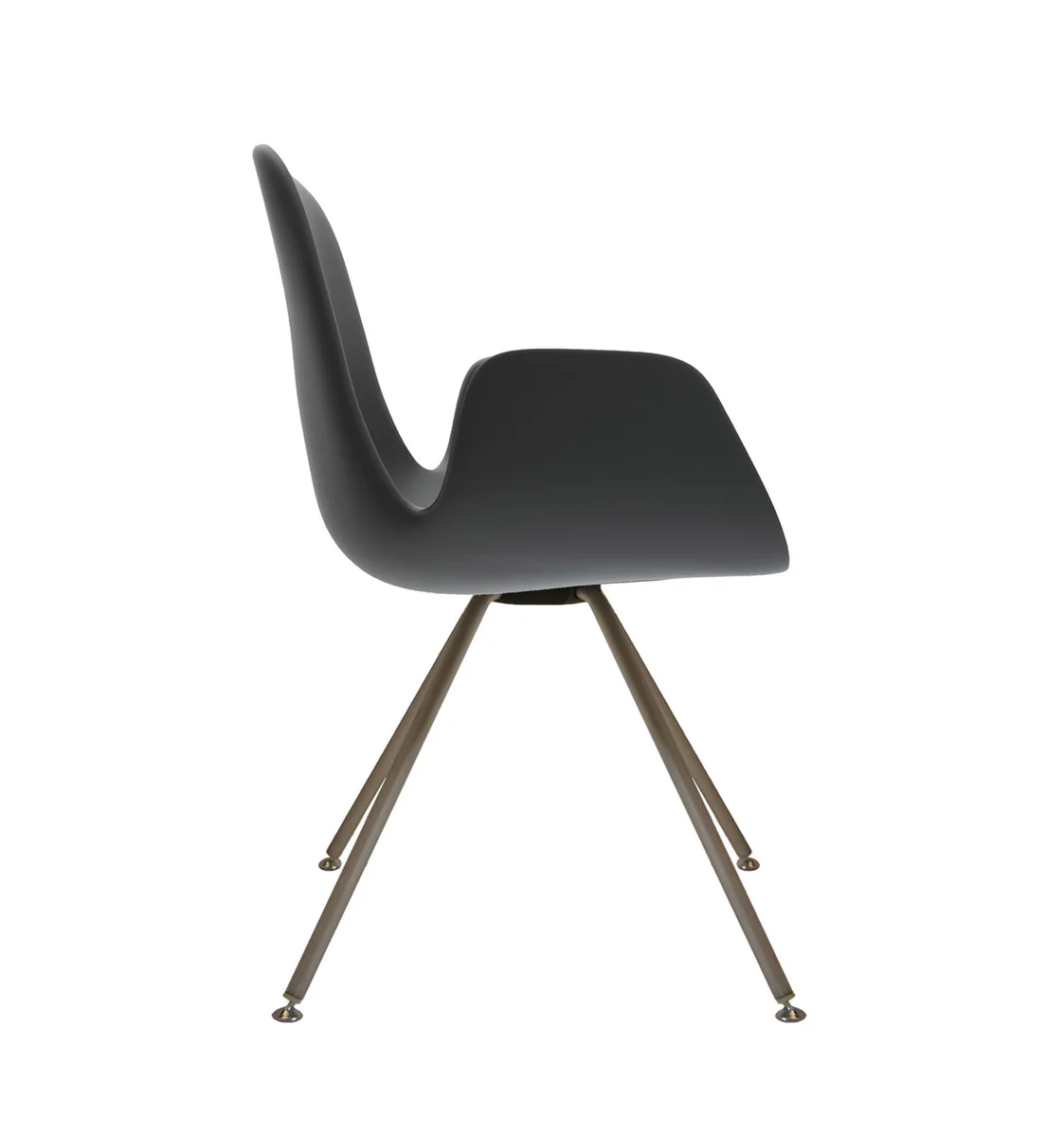 Step Armchair Soft Touch Steel Base 904.02 by Tonon - Image 2