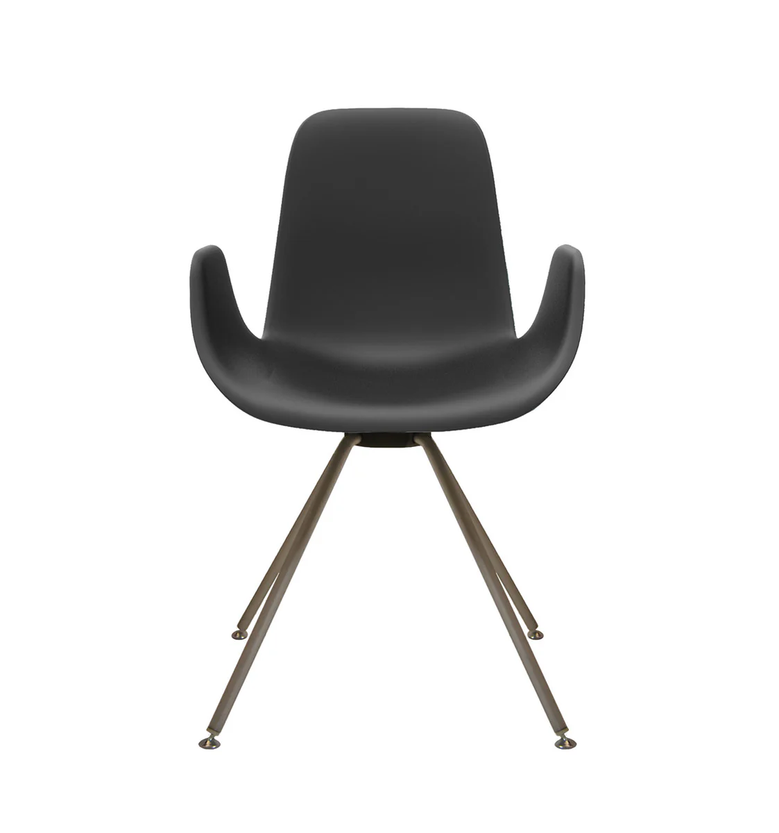 Step Armchair Soft Touch Steel Base 904.02 by Tonon - Image 3
