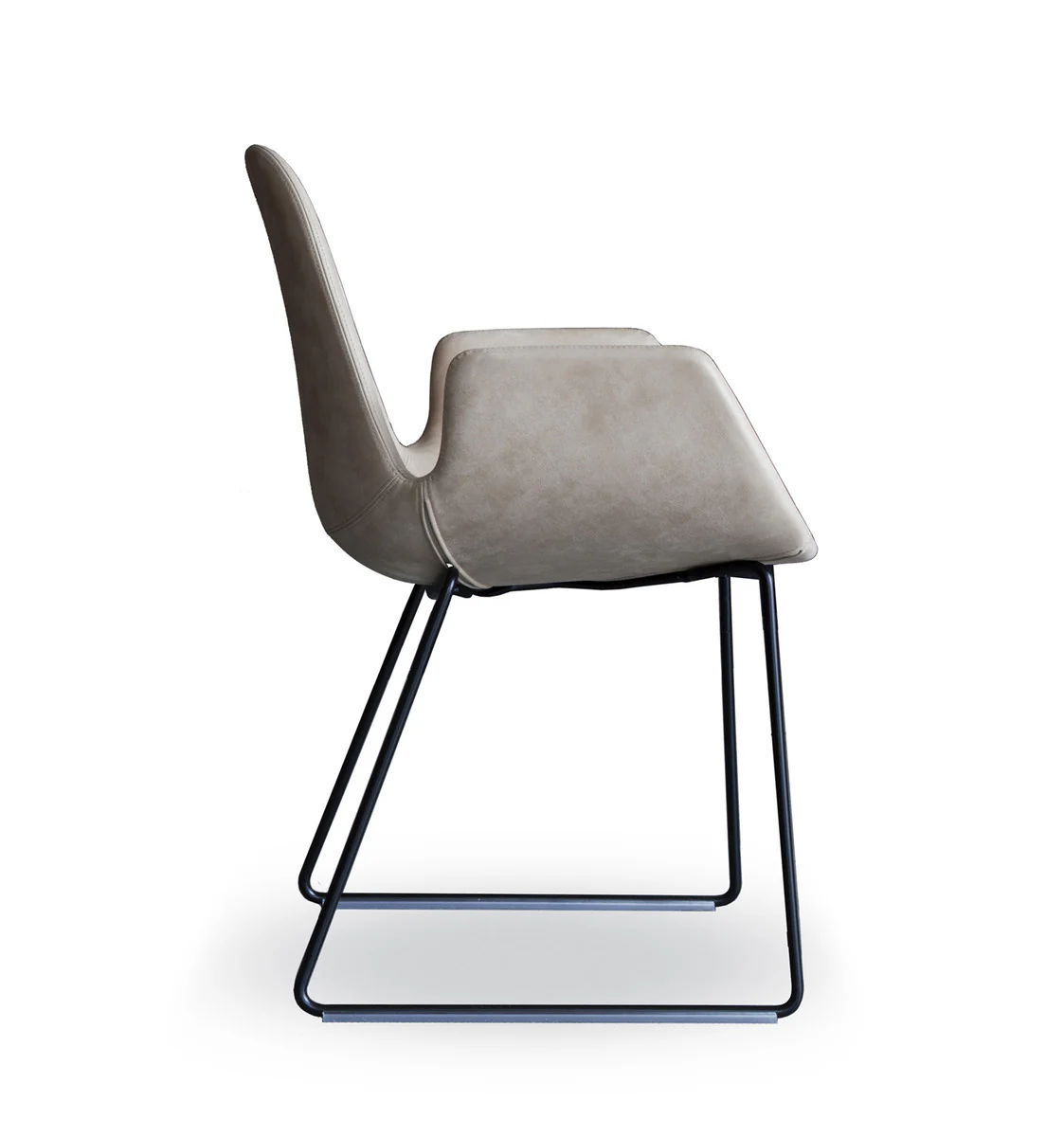 Step Armchair Upholstered with Sled Base by Tonon - Image 3