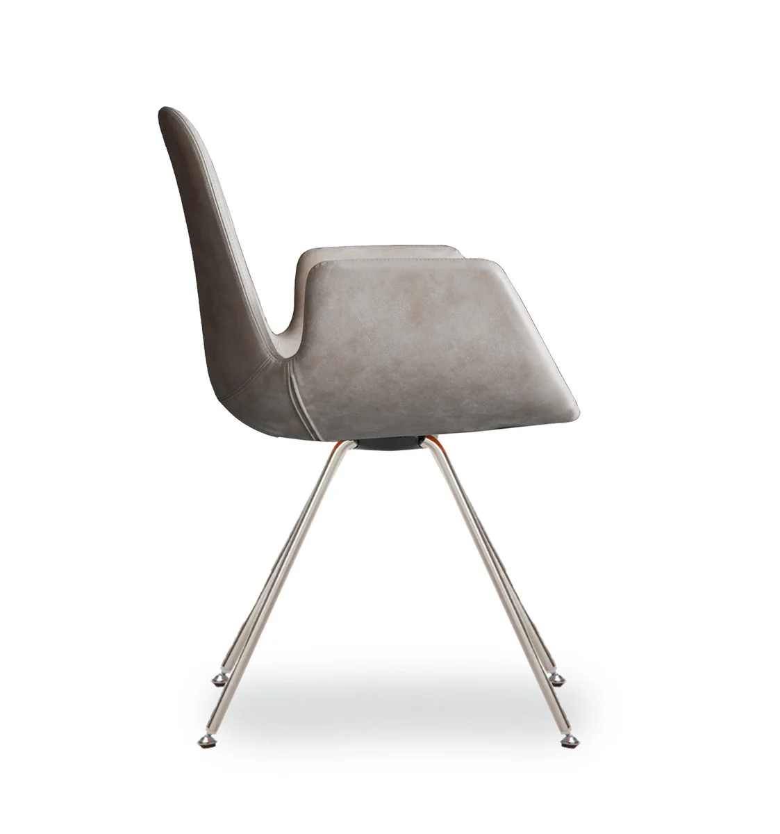 Step Armchair Upholstered with Steel Base 904.22 by Tonon - Image 2