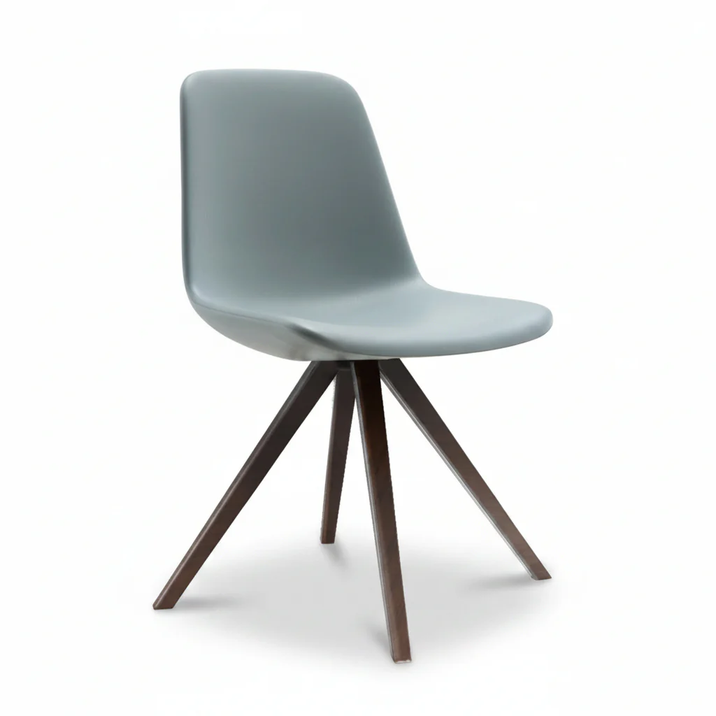 Step Chair Soft Touch Wood Base 904L1 by Tonon