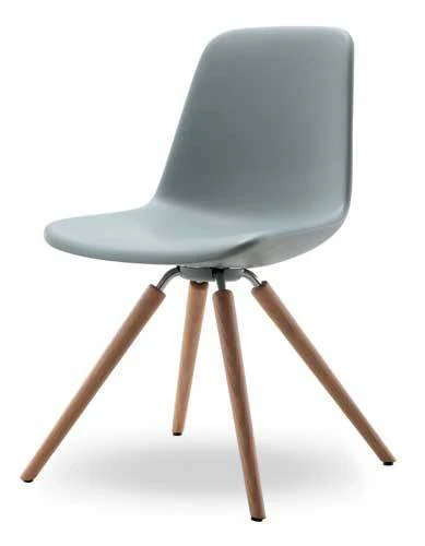 Step Chair Soft Touch Wood Base by Tonon