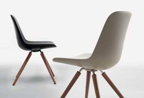 Step Chair Soft Touch Wood Base by Tonon - Image 2