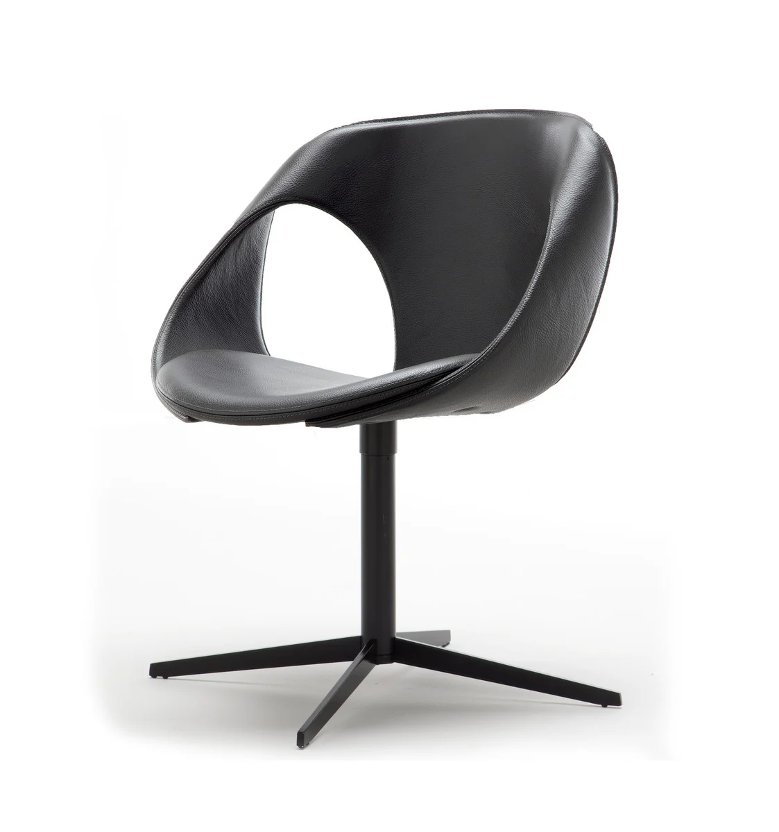 Up Chair Upholstered Shell 4 Spoke Base (907.93) by Tonon - Image 2