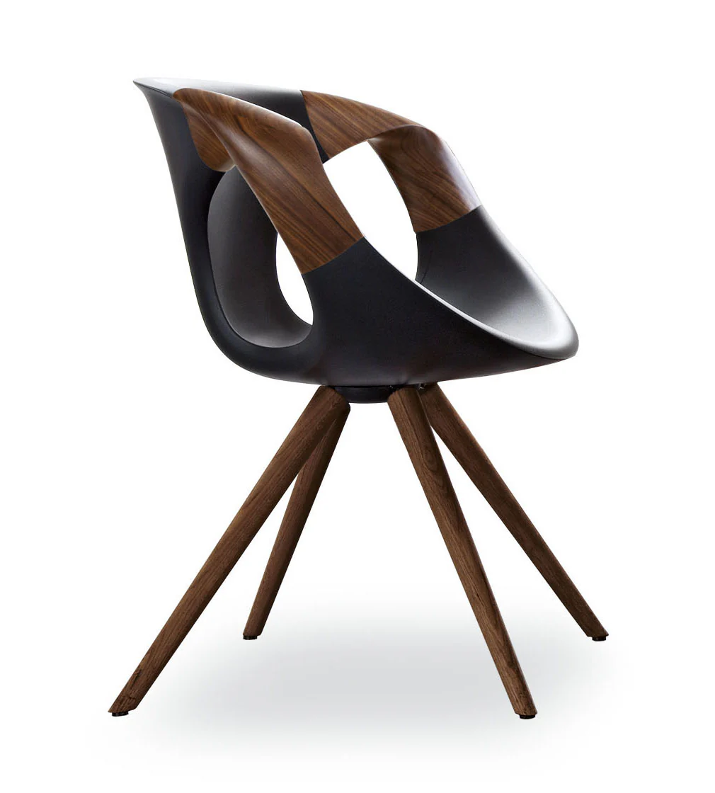 Up Chair (917.11) with Wood Arms by Tonon