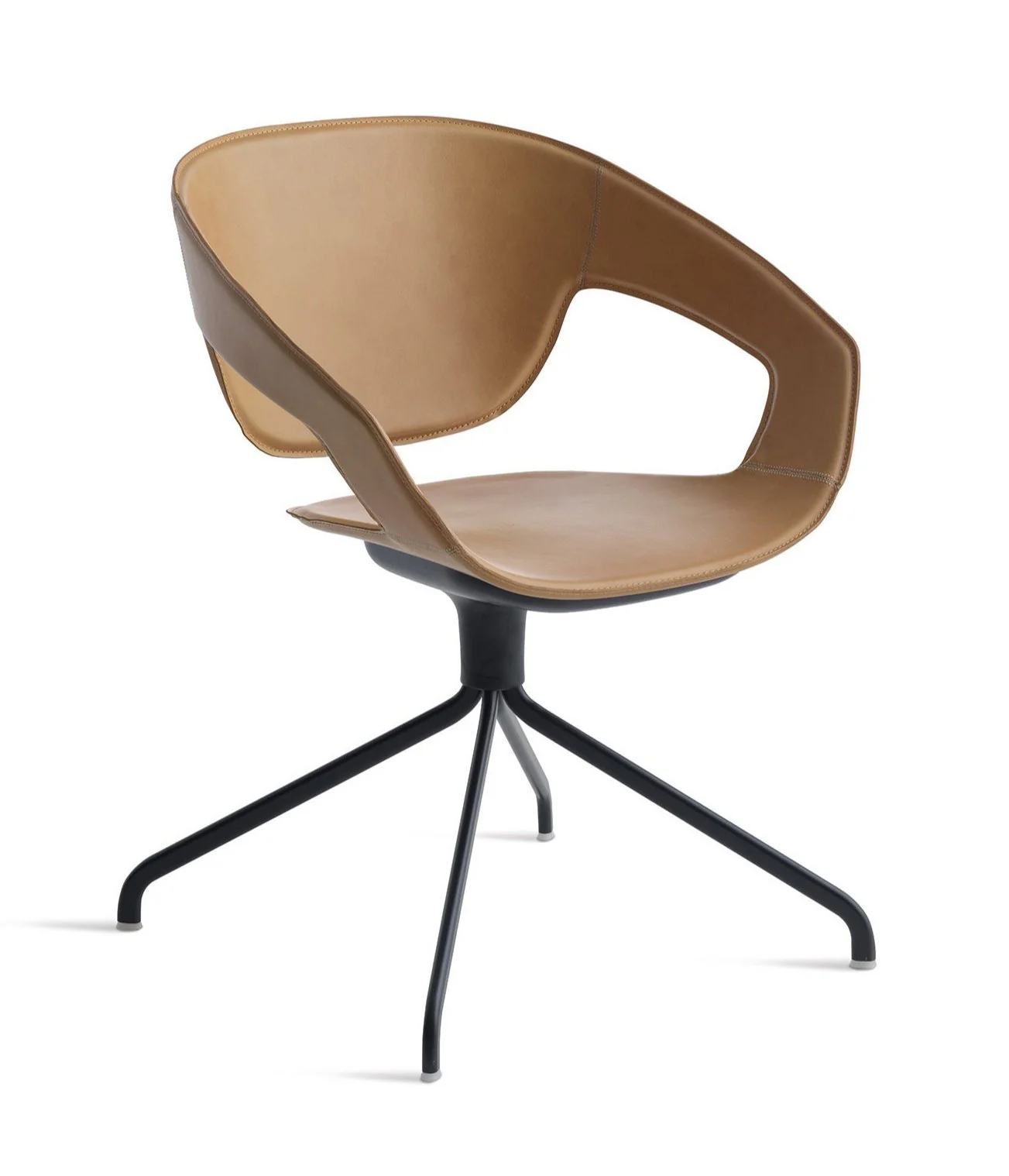 Vad Swivel Hard Leather Chair by Casamania