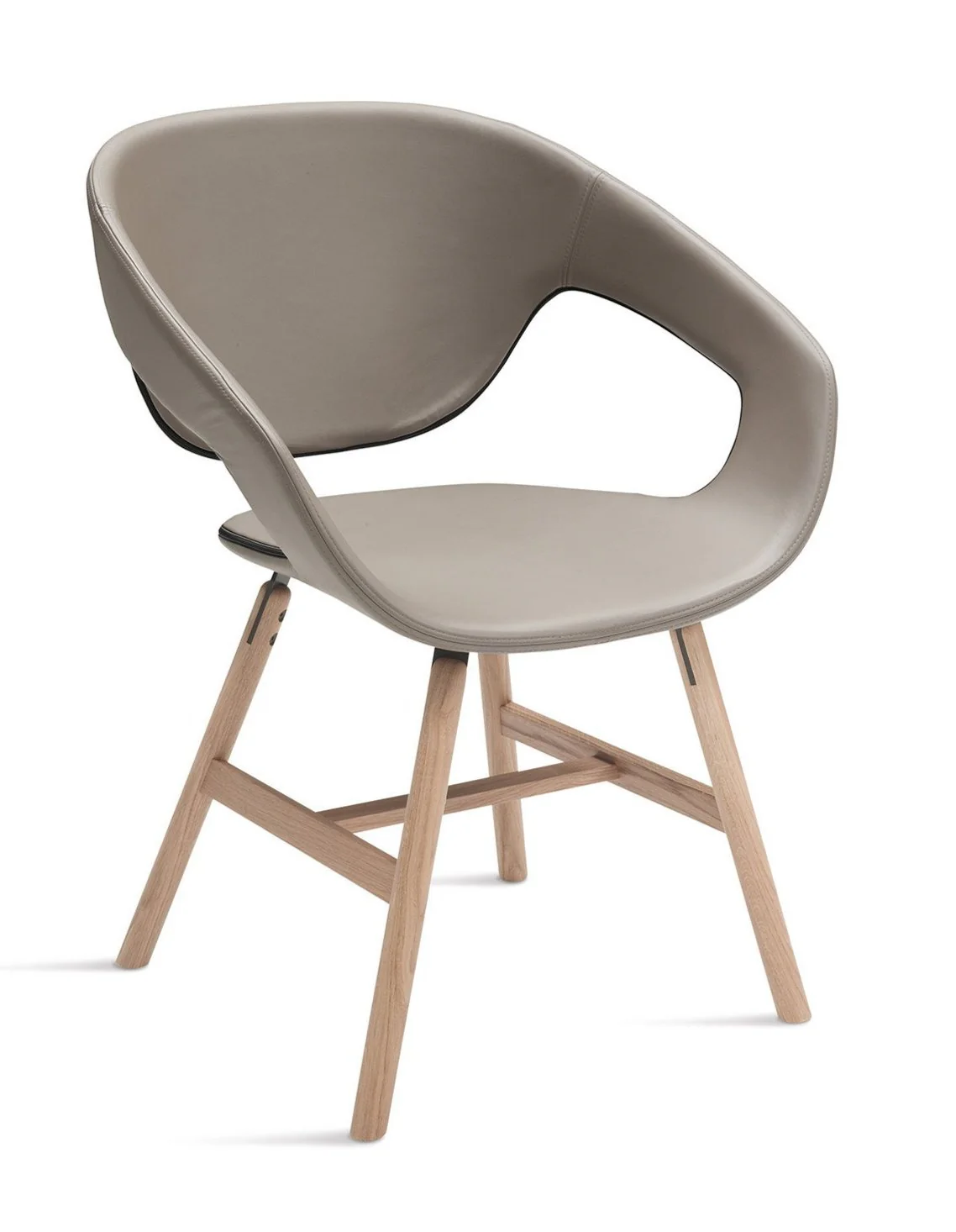 Vad Wood Upholstered Chair by Casamania