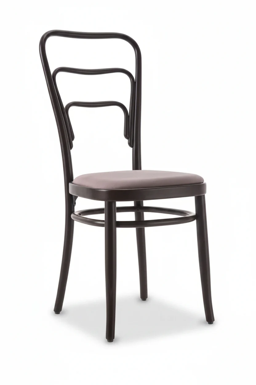 Gebruder Thonet Vienna 144 Bentwood Side Chair (Upholstered) by GTV