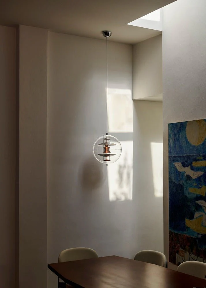 VP Globe Pendant 16" Chrome/Red/Blue by Verner Panton - Image 8