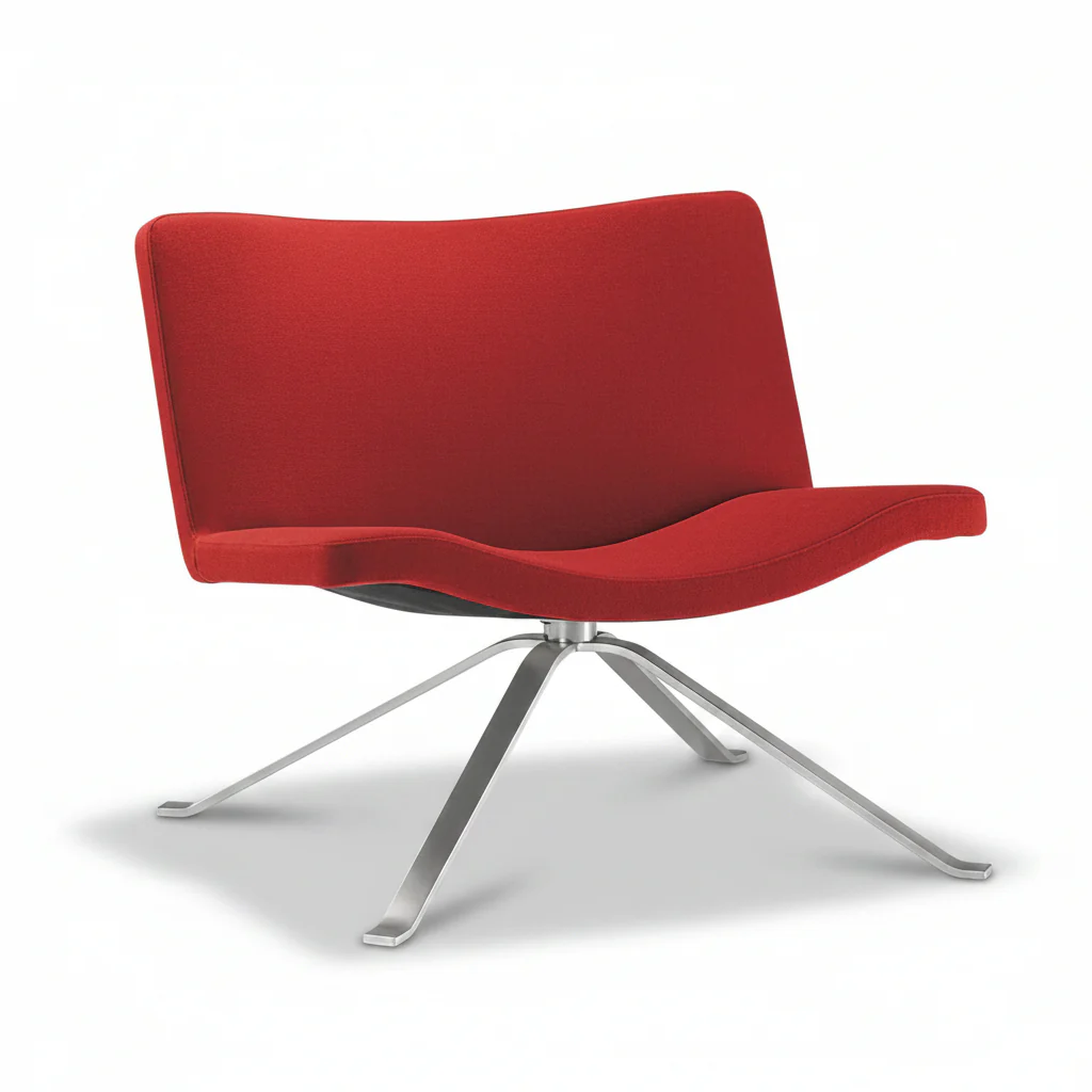 Wave Lounge Chair with Spider Base by Tonon