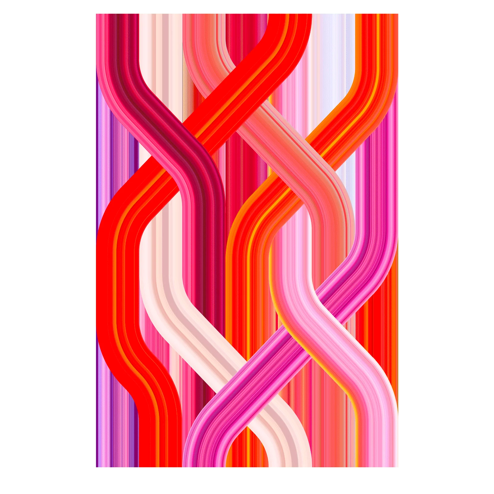 Wave Red Rectangular Carpet by Qeeboo - Image 2