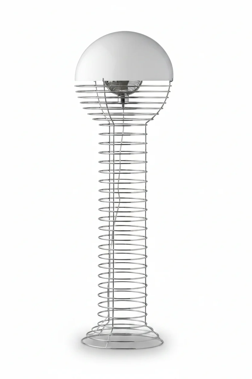 Wire Floor Lamp by Verner Panton
