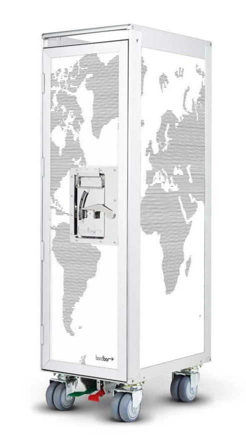 Worldmap Airplane Trolley by Bordbar